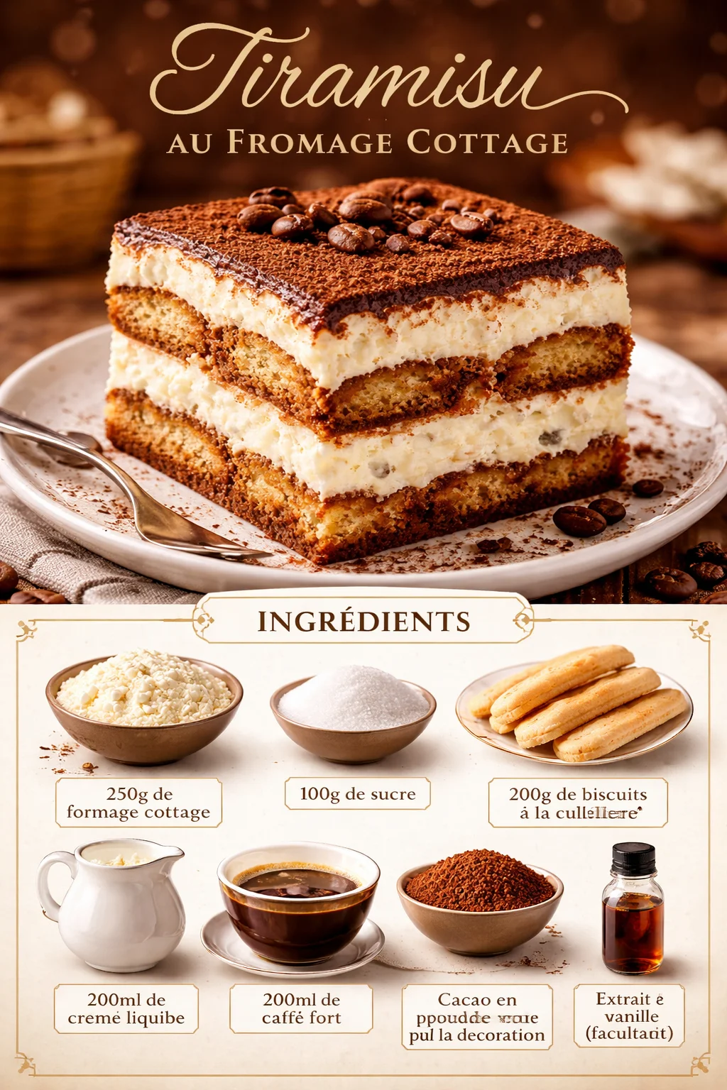 Tiramisu au Fromage Cottage