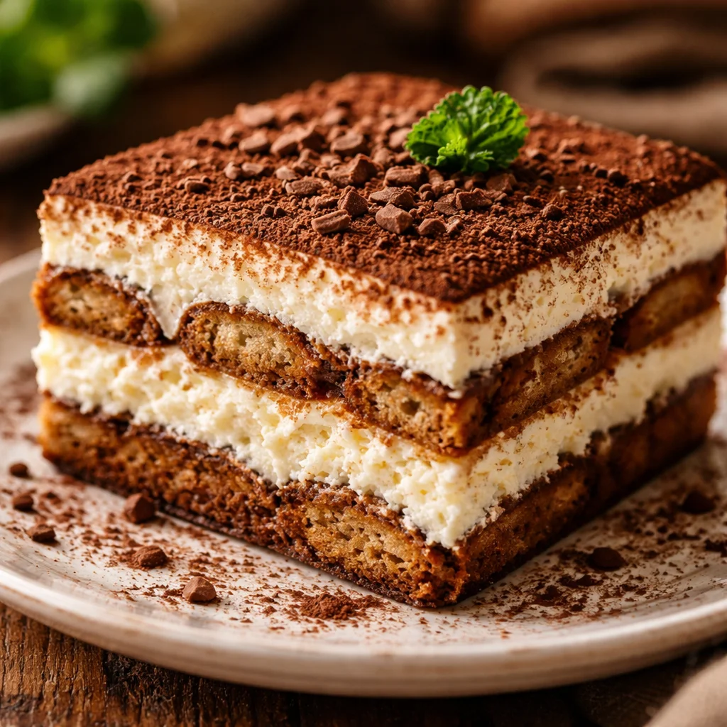 Tiramisu au fromage cottage