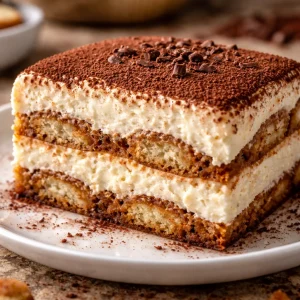 Tiramisu au fromage cottage, un dessert crémeux et savoureux