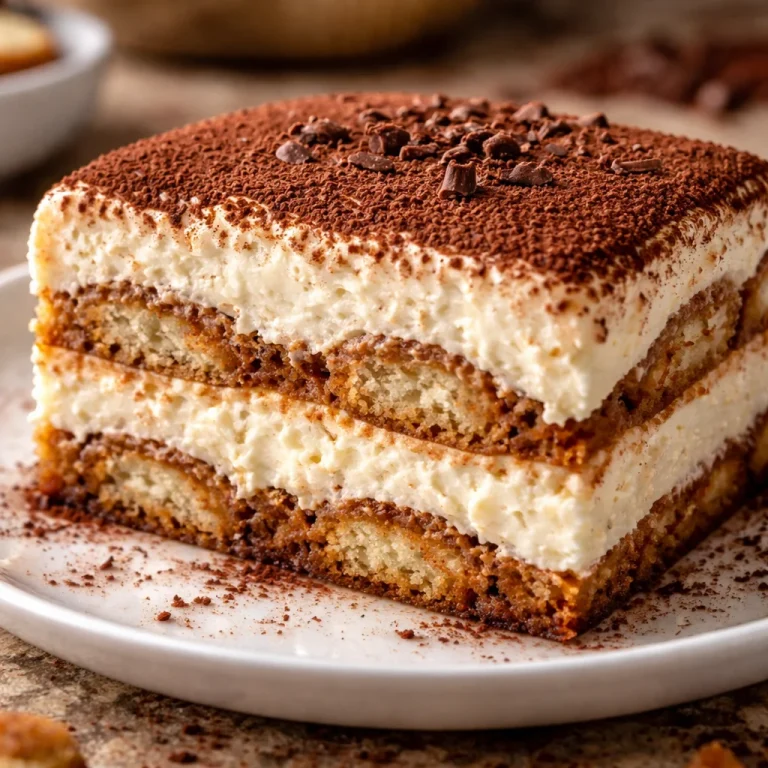 Tiramisu au fromage cottage, un dessert crémeux et savoureux
