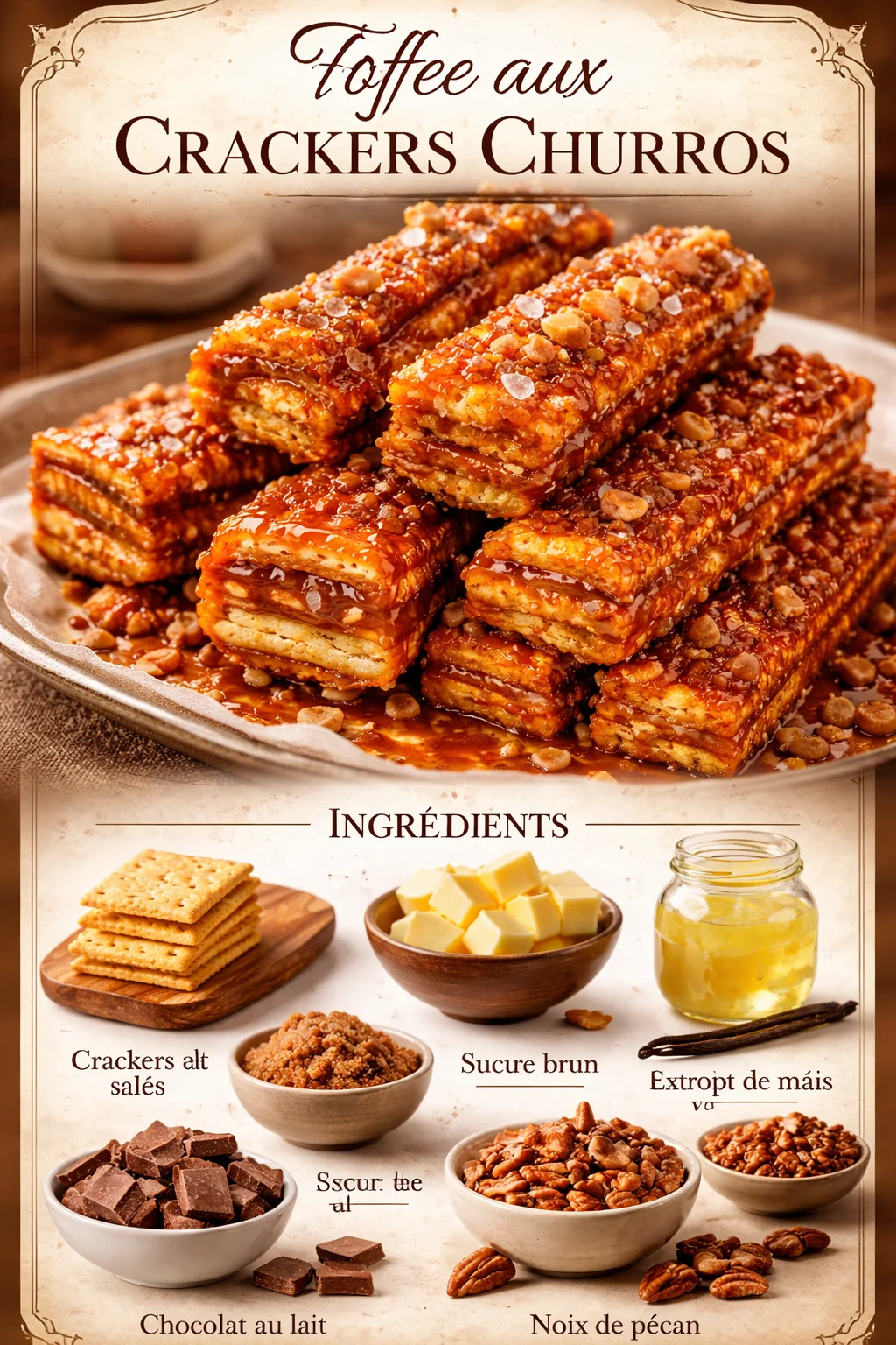 Toffee aux Crackers Churros