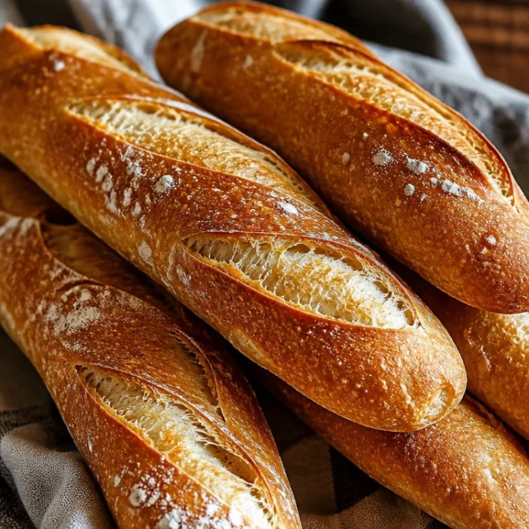 Bâtonnets de pain au levain fraîchement cuits