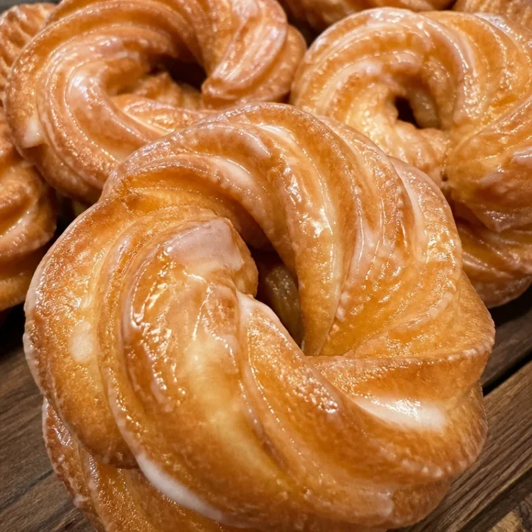 Crullers français dorés et sucrés, parfaits pour le petit-déjeuner ou le goûter.