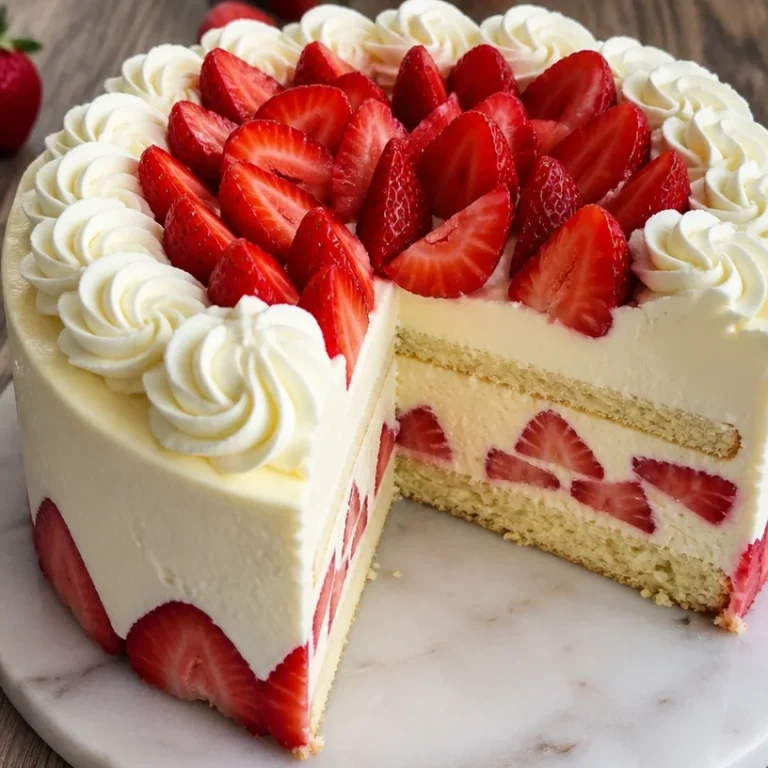 Fraisier, gâteau moelleux aux fraises et crème pâtissière, dessert gourmet
