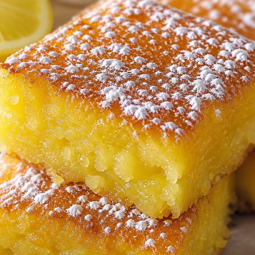 Gâteau au citron fondant moelleux et savoureux sur une assiette