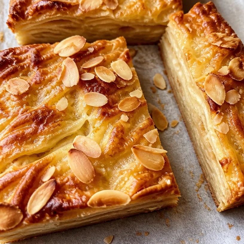 Gâteau Invisible aux Pommes délicatement présenté sur une assiette