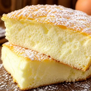 Gâteau nuage à 2 ingrédients prêt en 5 minutes, léger et savoureux