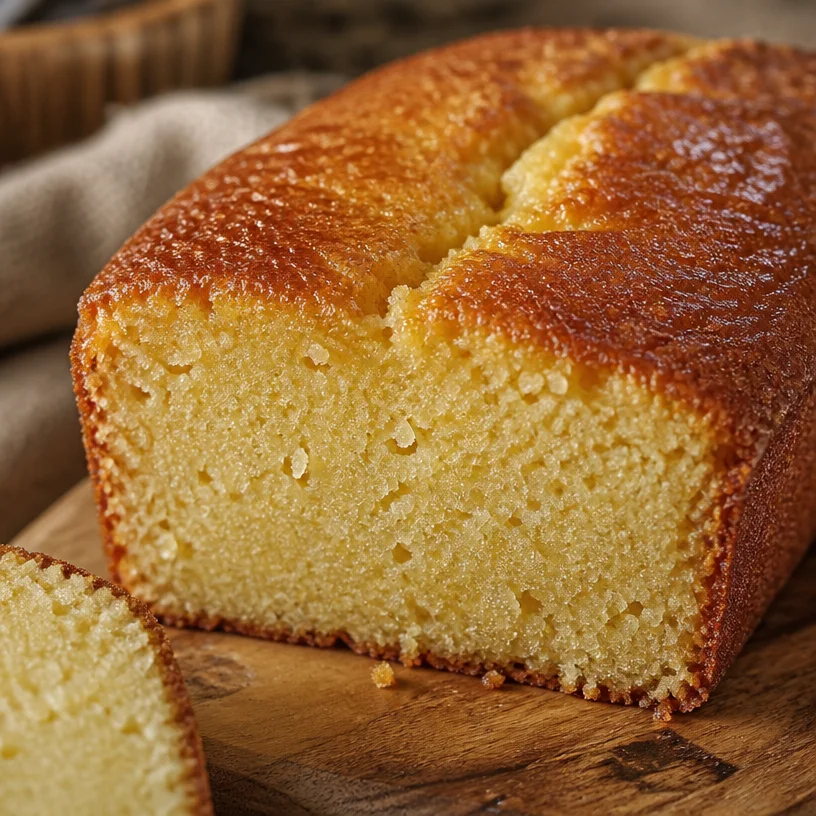 Photographie d'un délicieux gâteau au yaourt moelleux servi sur une assiette.