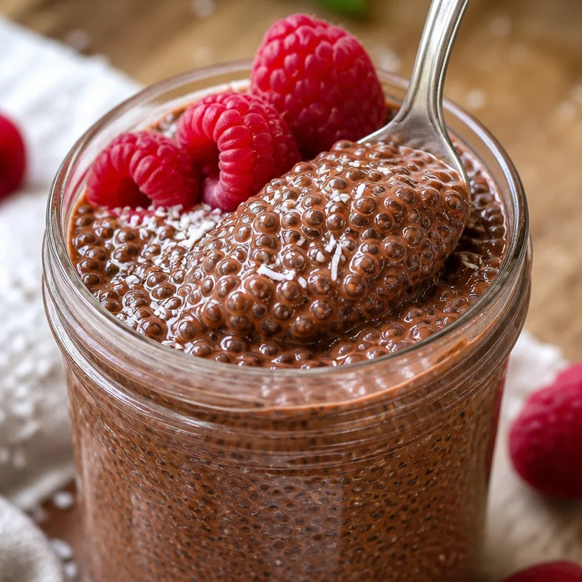Recette de pudding de chia au chocolat savoureuse et saine