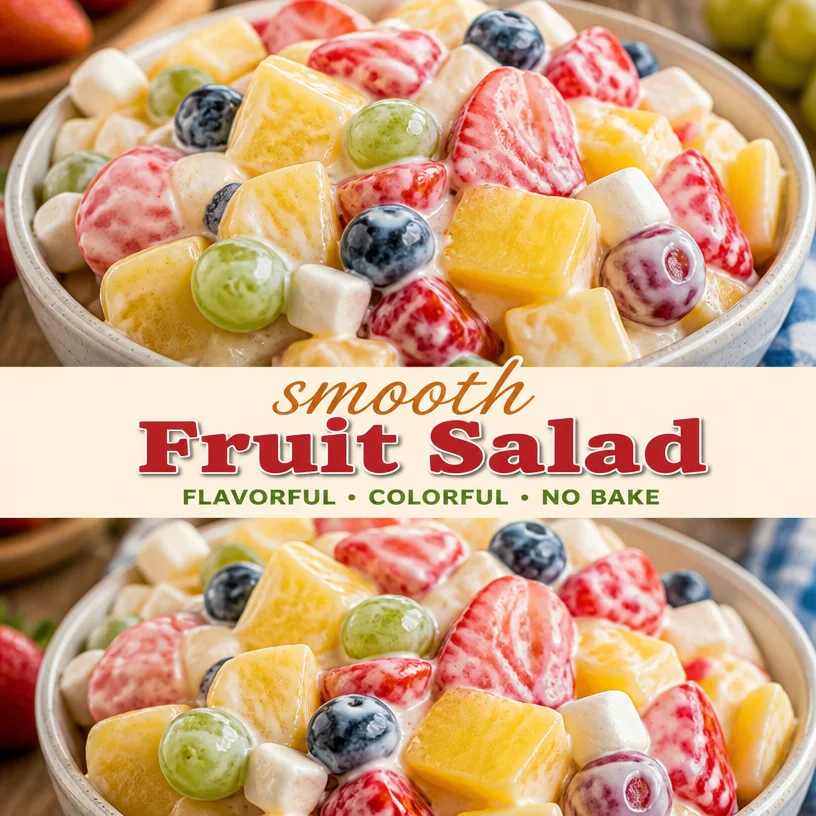 Recette de salade de fruits crémeuse avec fruits frais et crème