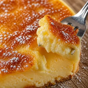 Tarte au citron impossible, un dessert gourmand et facile à réaliser.