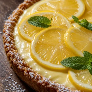 Tarte au citron sans cuisson, dessert frais et savoureux