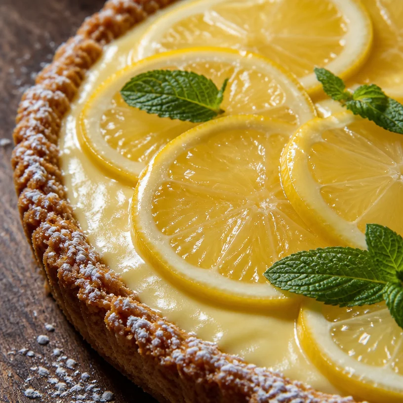 Tarte au citron sans cuisson, dessert frais et savoureux