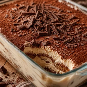 Tiramisu au Chocolat fait maison, dessert crémeux au cacao et café