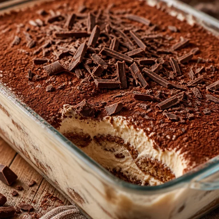 Tiramisu au Chocolat fait maison, dessert crémeux au cacao et café