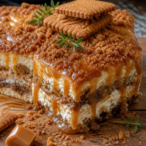 Tiramisu automnal au caramel beurre salé, un dessert exquis et réconfortant.