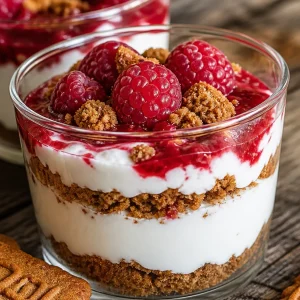 Verrines de yaourt grec et spéculoos, un dessert frais et savoureux.