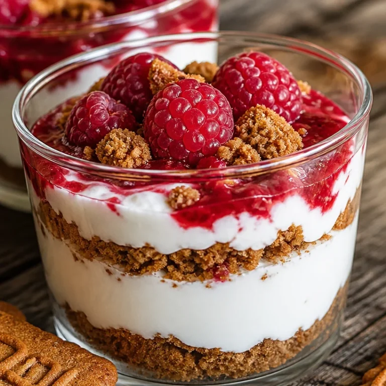 Verrines de yaourt grec et spéculoos, un dessert frais et savoureux.