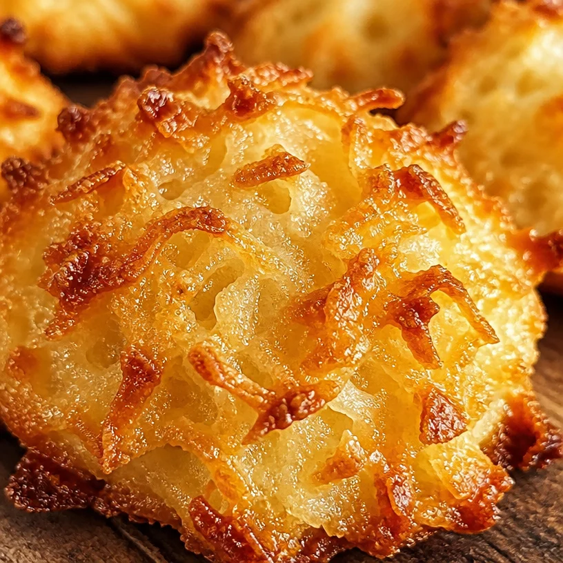 Cookies à la noix de coco croustillants et moelleux