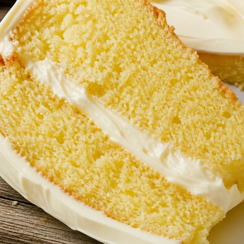 Gâteau à la vanille moelleux et appétissant, idéal pour toutes les fêtes.
