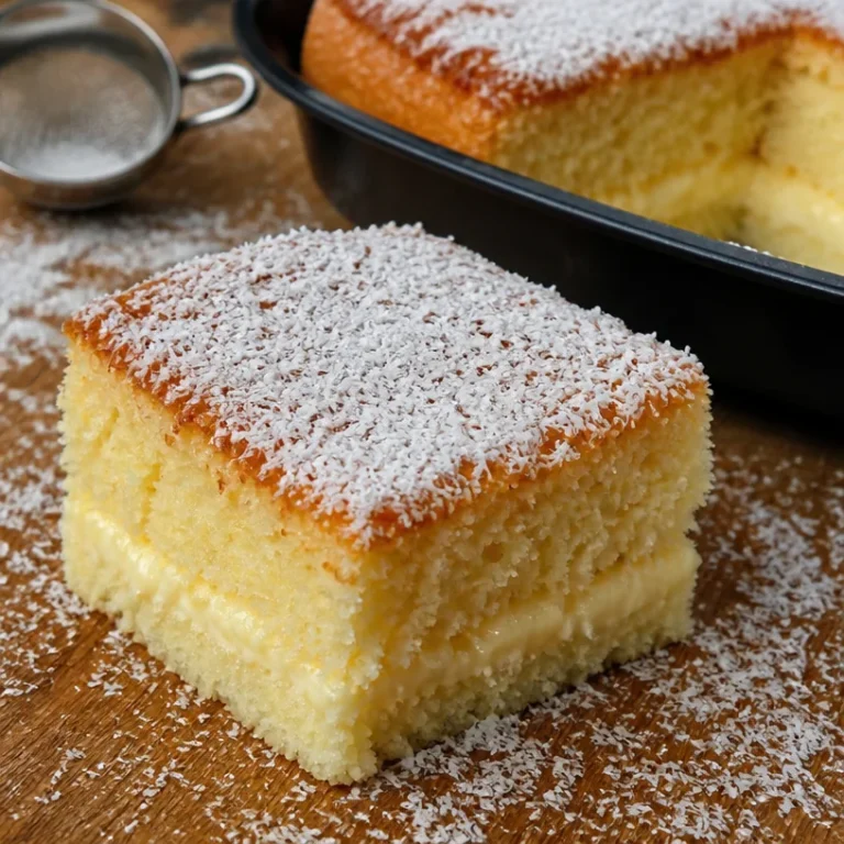 Gâteau au chocolat blanc et noix de coco, une délicieuse pâtisserie gourmande.