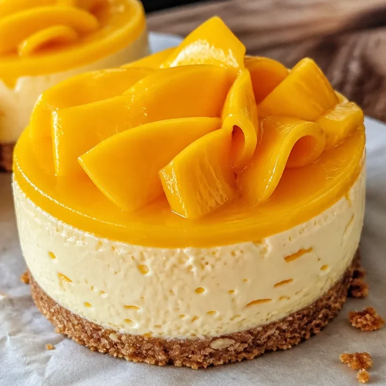 Gâteau-mousse au yogourt à la mangue, dessert léger et savoureux