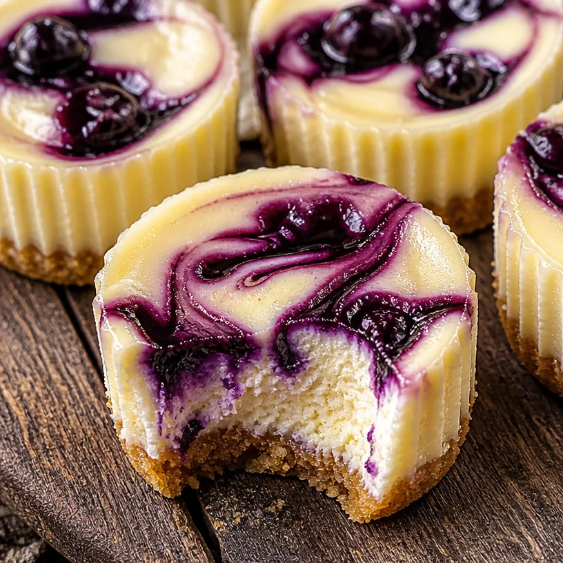 Mini cheesecakes au citron et aux myrtilles, dessert savoureux et élégant.