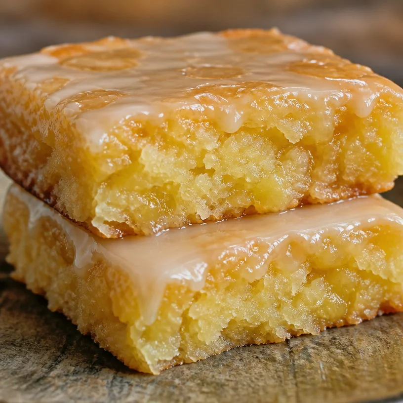 Gâteau à l'ananas avec crème et sucre, prêt à être dégusté