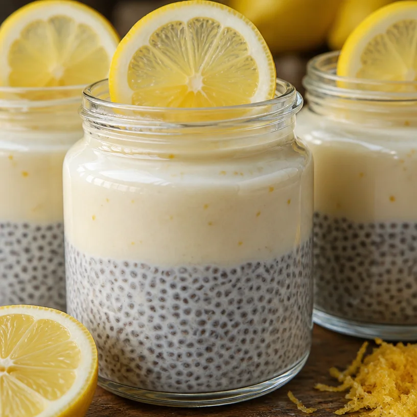Pudding Chia à la Crème de Citron, un dessert délicieux et sain
