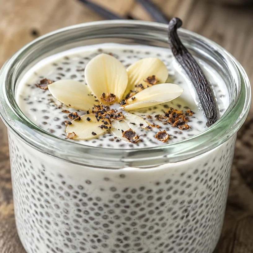 Pudding Chia à la Vanille avec Yaourt Grec, un dessert nutritif et délicieux
