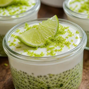 Pudding de Chia au Citron Vert dans un joli bol
