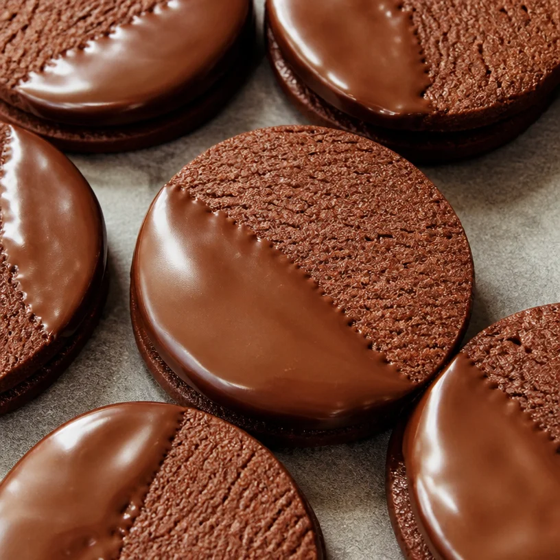 Shortbread au Chocolat fraîchement préparé, parfait pour la dégustation.