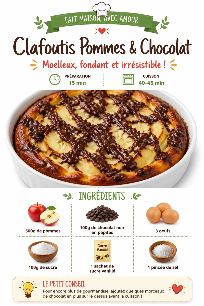Clafoutis Pommes & Chocolat