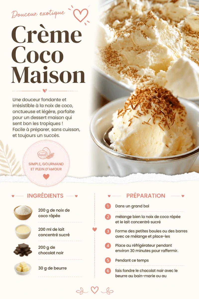 Crème Coco Maison