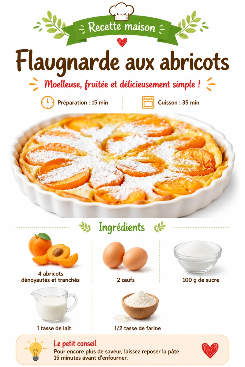Flaugnarde aux abricots