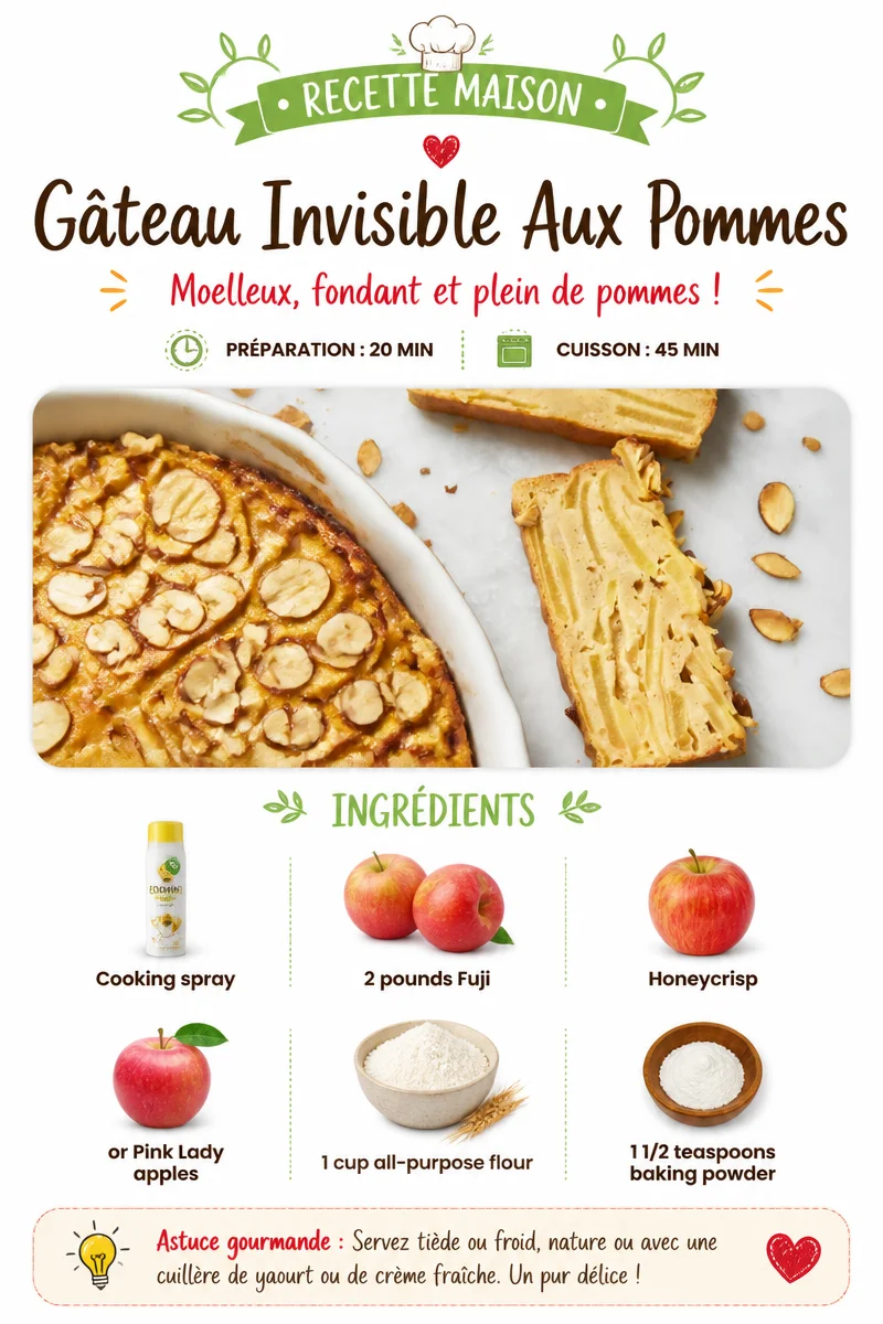 Gâteau Invisible Aux Pommes