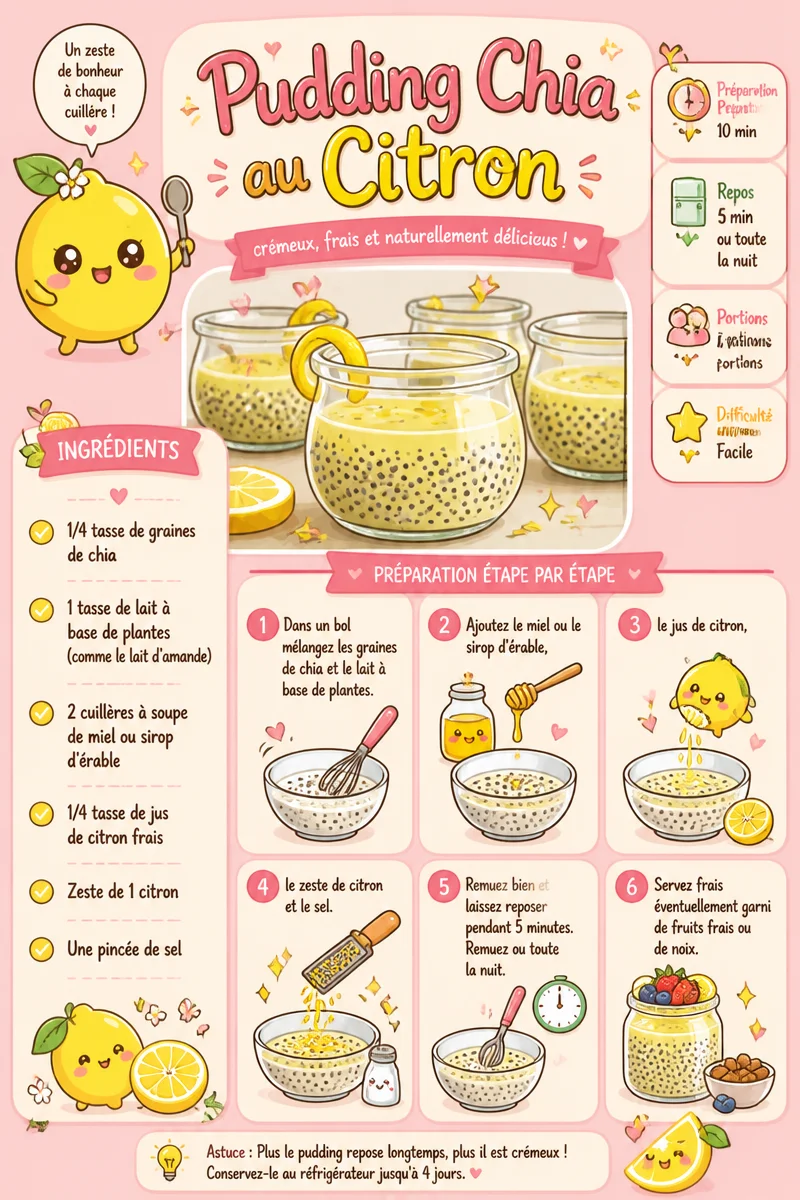 Pudding Chia au Citron