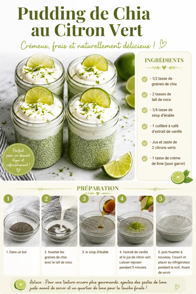 Pudding de Chia au Citron Vert