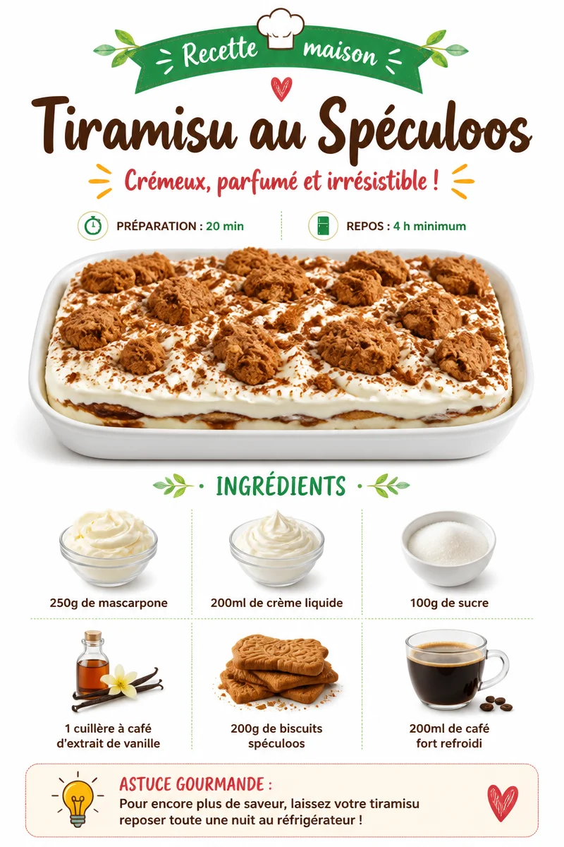 Tiramisu au Spéculoos